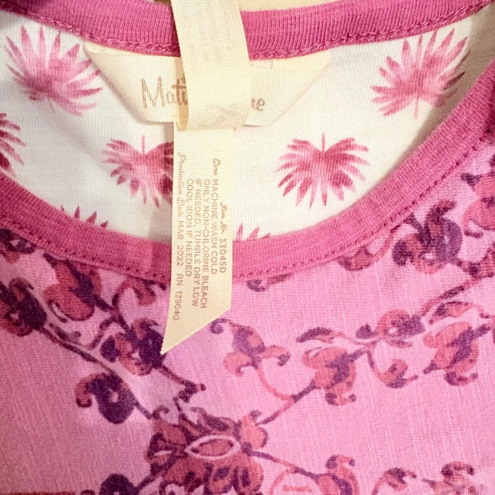 Matilda Jane Girls Clearwater Pink Floral Bow Sleeveless Dress Size 8